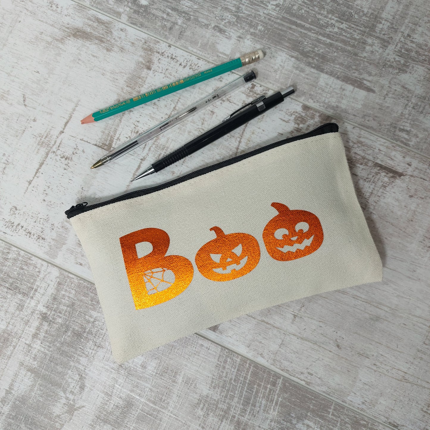 BOO! Halloween Zip Pencil Case