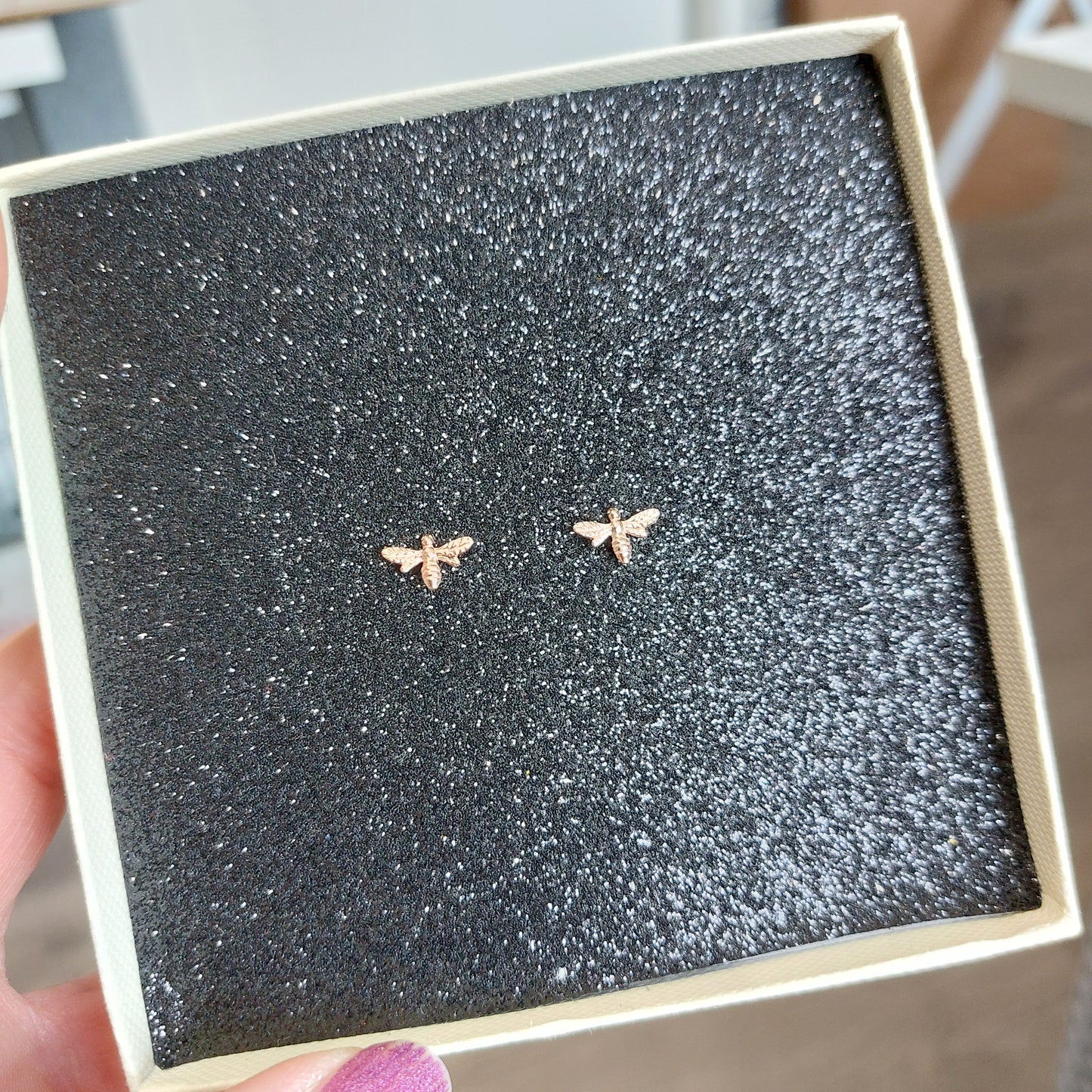 Rose Gold Bee Earrings - Special Edition