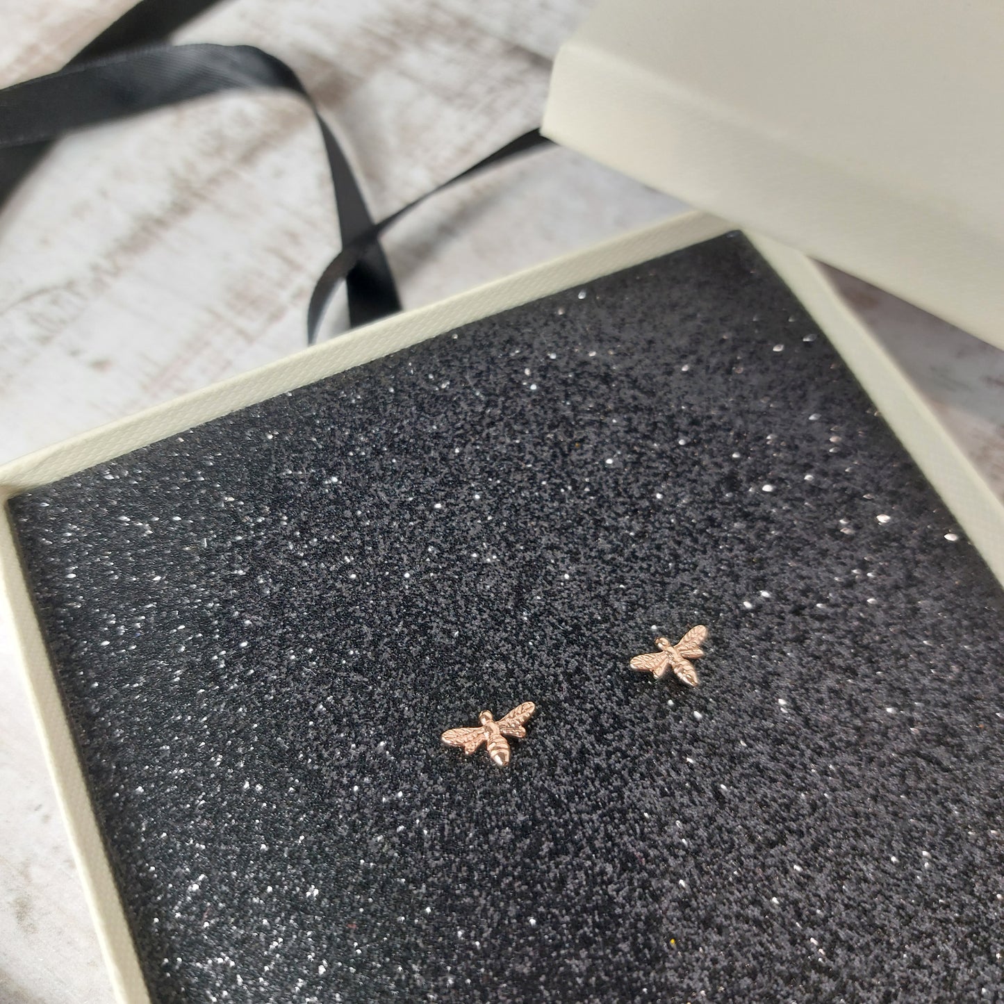 Rose Gold Bee Earrings - Special Edition