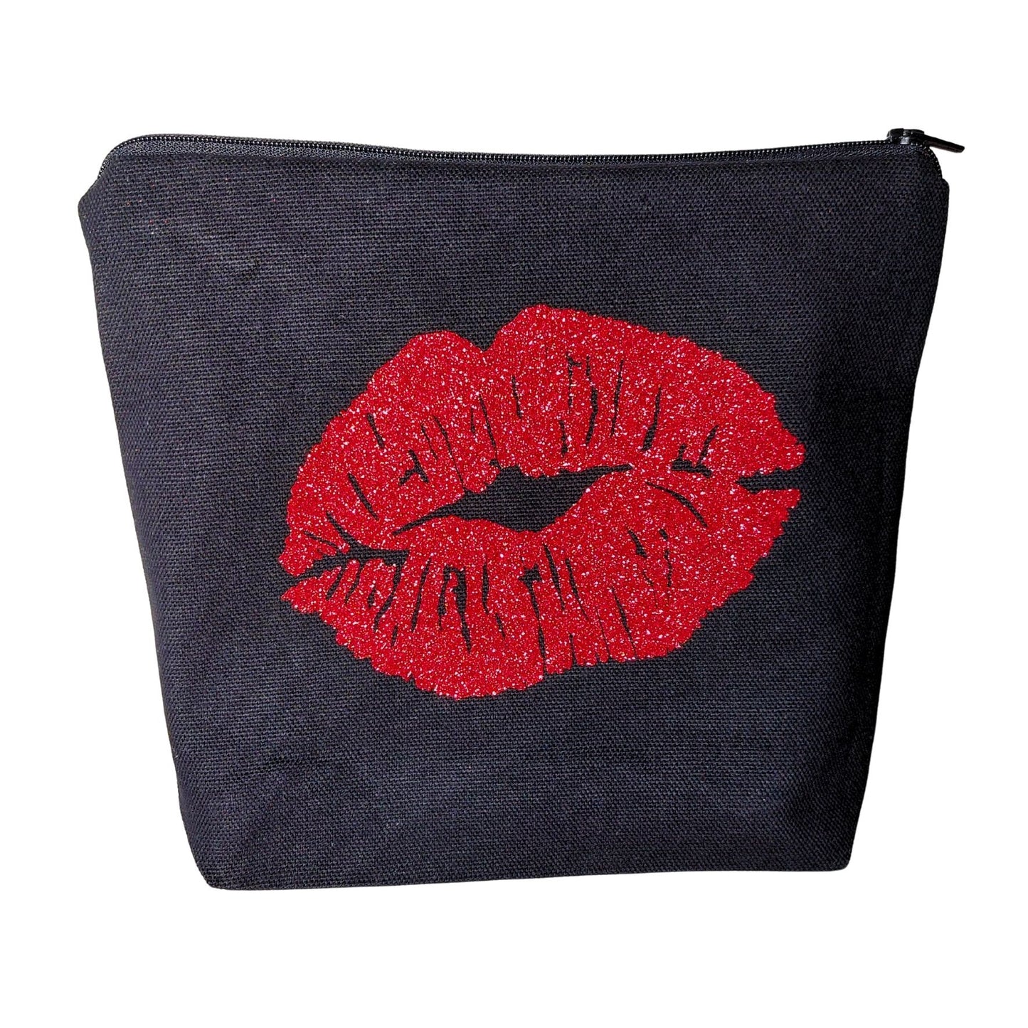 Glitter Lips Make Up Bag - Valentines Day Gifts for Her