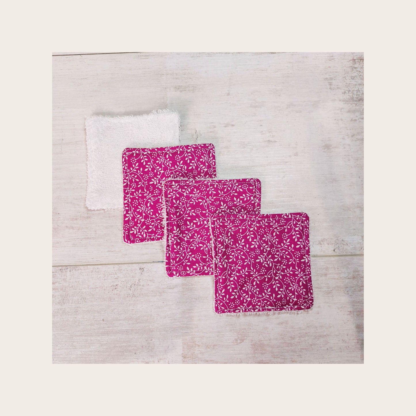 Plum Ditsy Floral – Soft, Reusable Face Wipes for Everyday Beauty